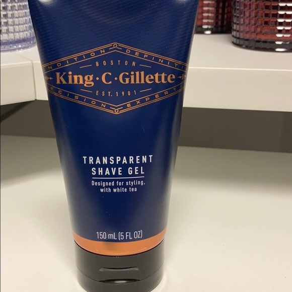 NWT - King C Gillette Transparent Shave Gel 5oz - Picture 2 of 2